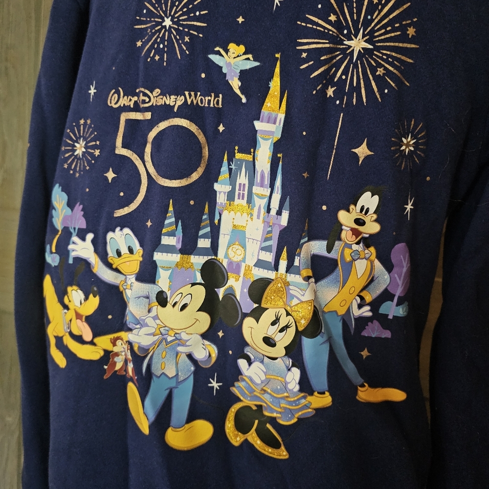 Walt Disney World 50th Anniversary Hoodie sz Medium - Picture 3 of 5